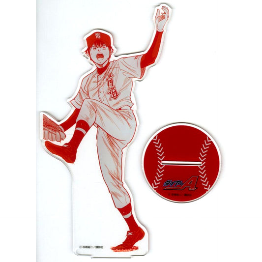 Eijun Sawamura B-1 Prize DMM Scratch! Ace of Diamond Ace of Diamond act2 BIG Acrylic Stand [USED]