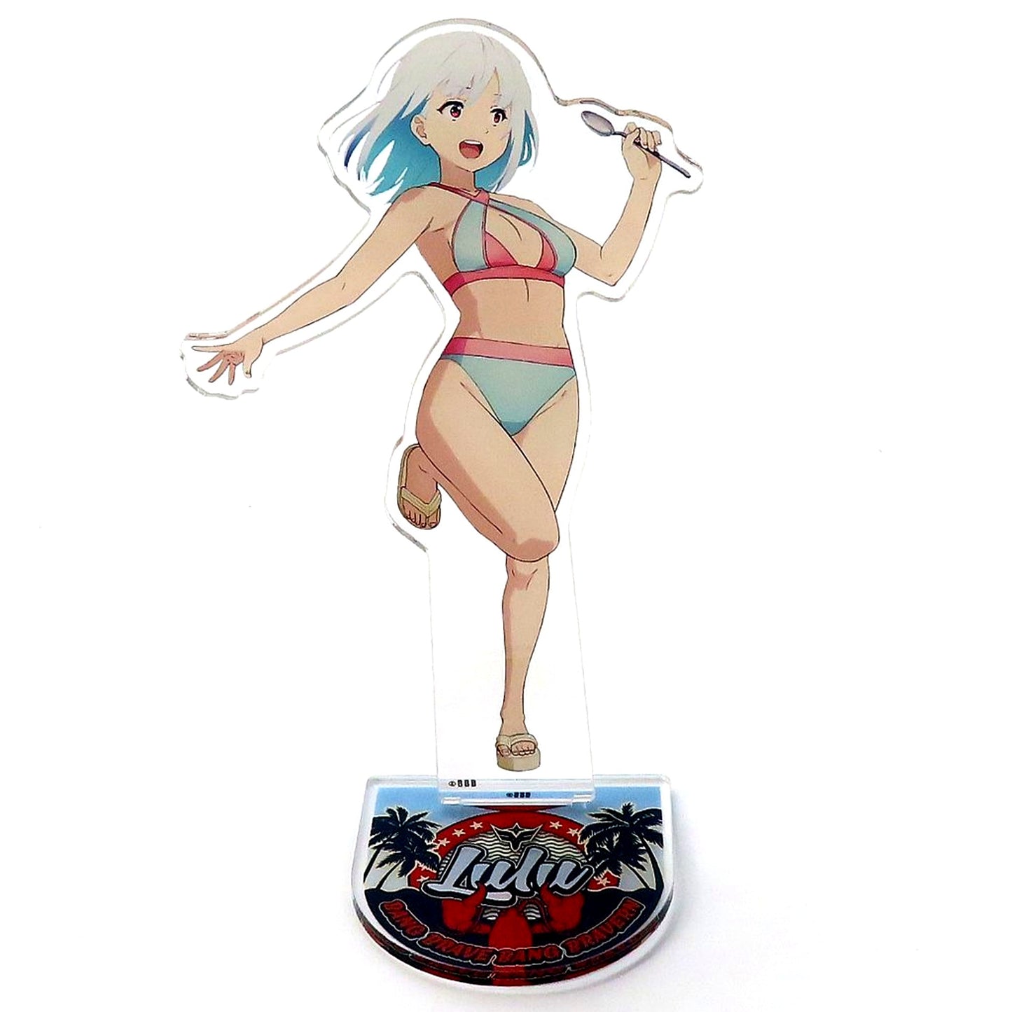 Lulu C-1 Prize Oshichare Brave Bang Bravern! Summer! Beach! BBQ! Kuji Acrylic Stand [USED]