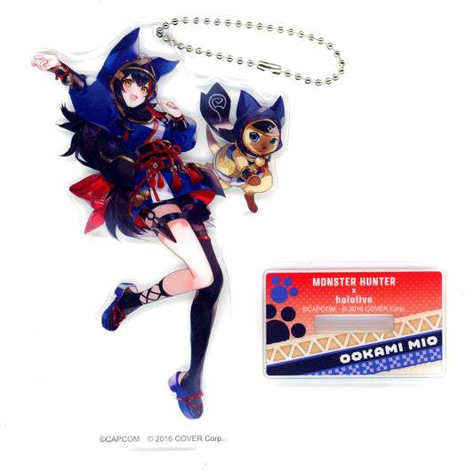 Ookami Mio & Kamura Armor Palico hololive x Monster Hunter hololive and Otomo Vol.2 GAMERS Acrylic Stand Keychain Capcom Amusement Ltd [USED]