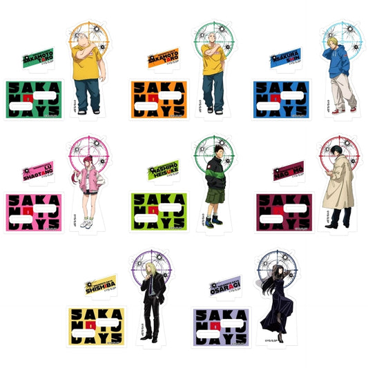 Sakamoto Days Taro Sakamoto & Others All 8 Types Set Acrylic Stand Collection Lite Acrylic Stands [USED]
