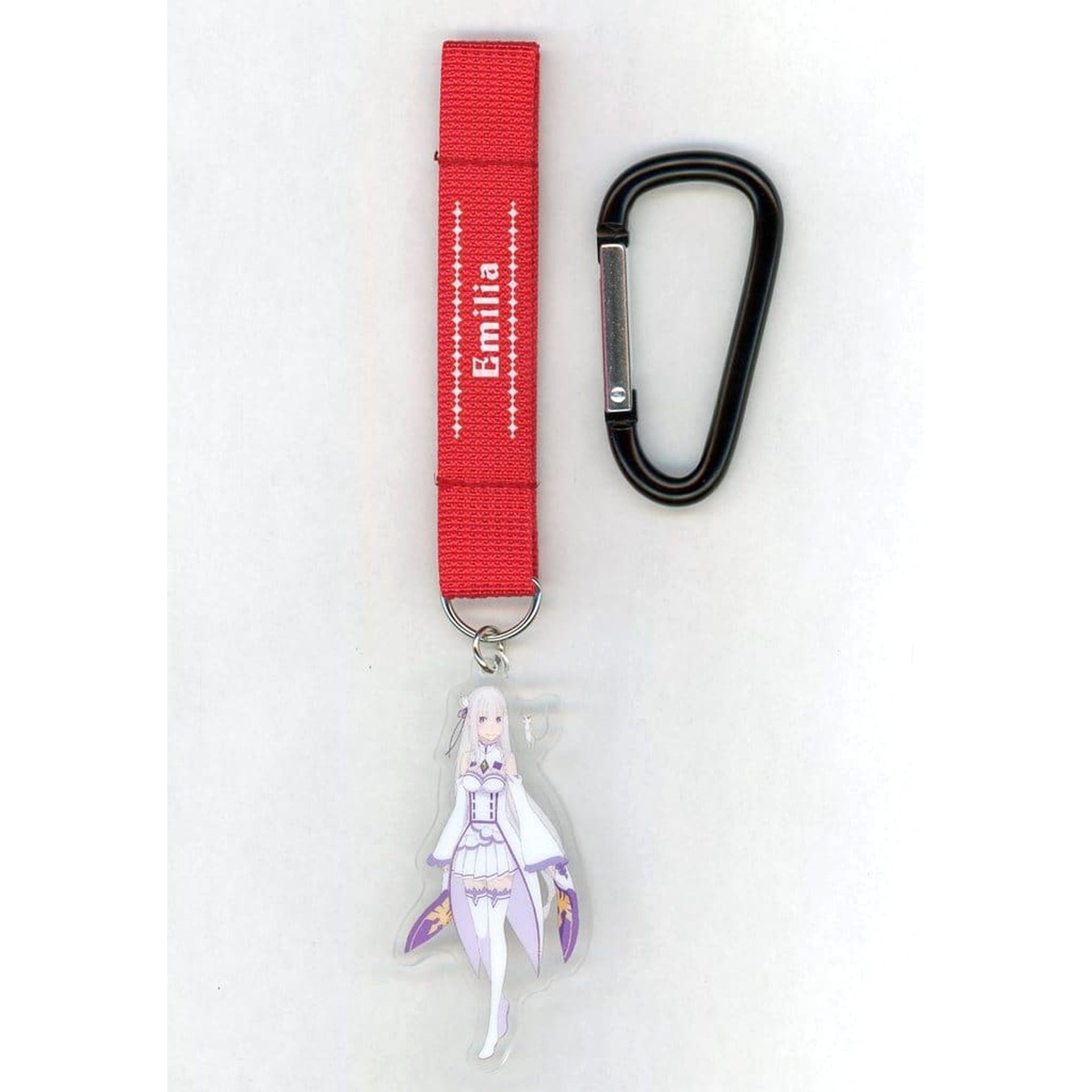 Re:ZERO -Starting Life in Another World- Emilia Carabiner Acrylic Keychain Don Quijote Limited Keychains [USED]