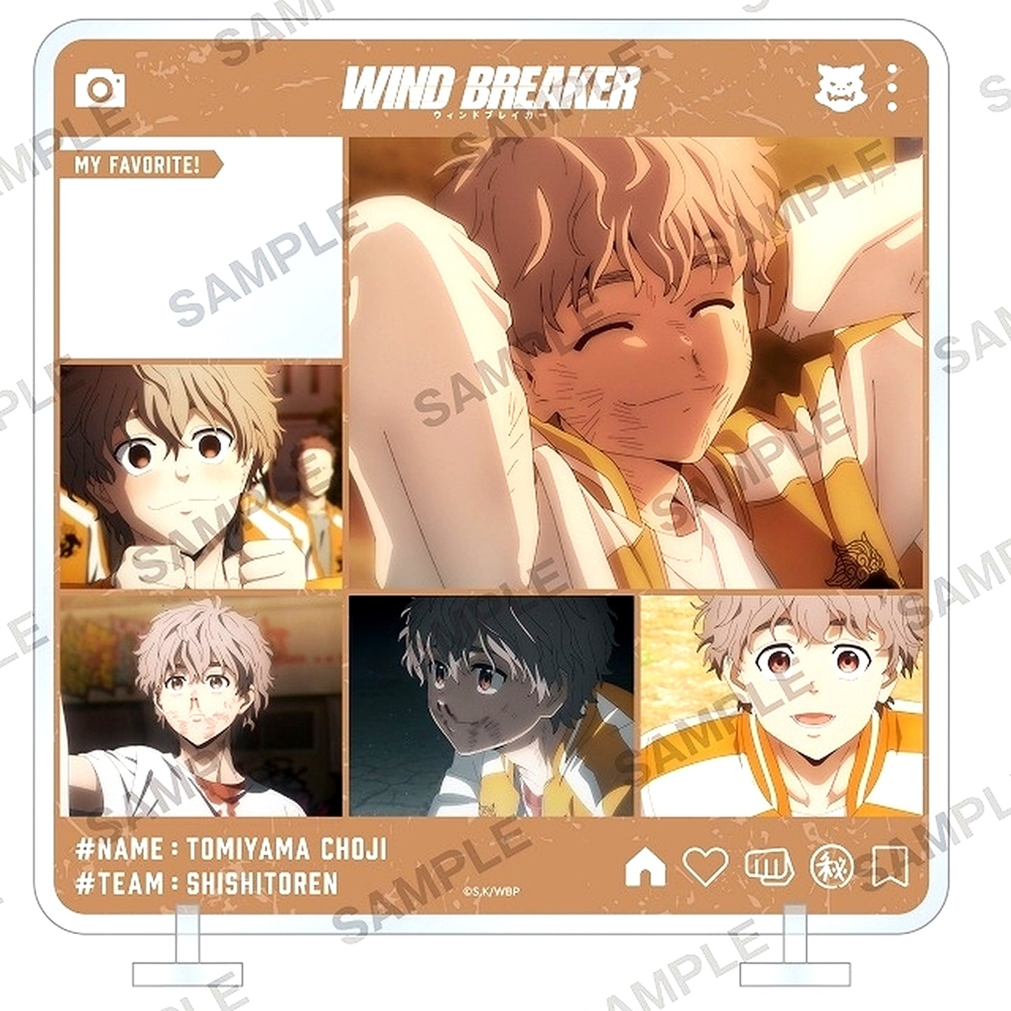 Choji Tomiyama Chara in Stand WIND BREAKER [USED]