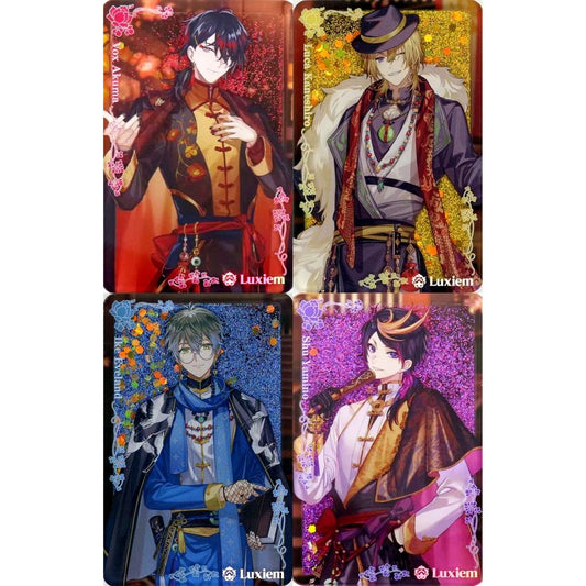 Set of 4 Flowing Sand Acrylic Block Ichiban Kuji Virtual YouTuber Nijisanji NIJISANJI EN Luxiem Huadeng Prize B China Limited [USED]