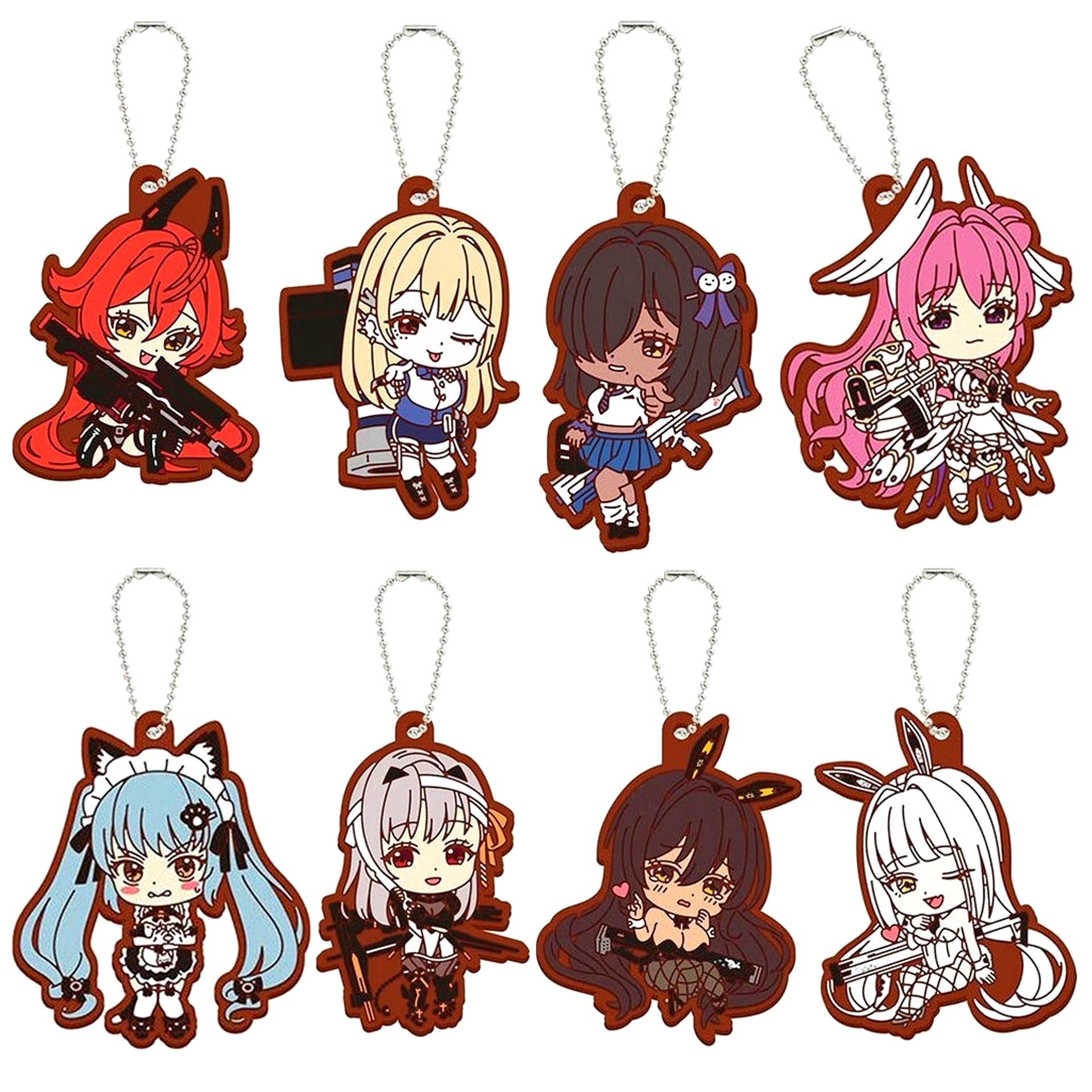 Set of 8 Goddess of Victory: Nikke Rubber Lover! 2 [USED]