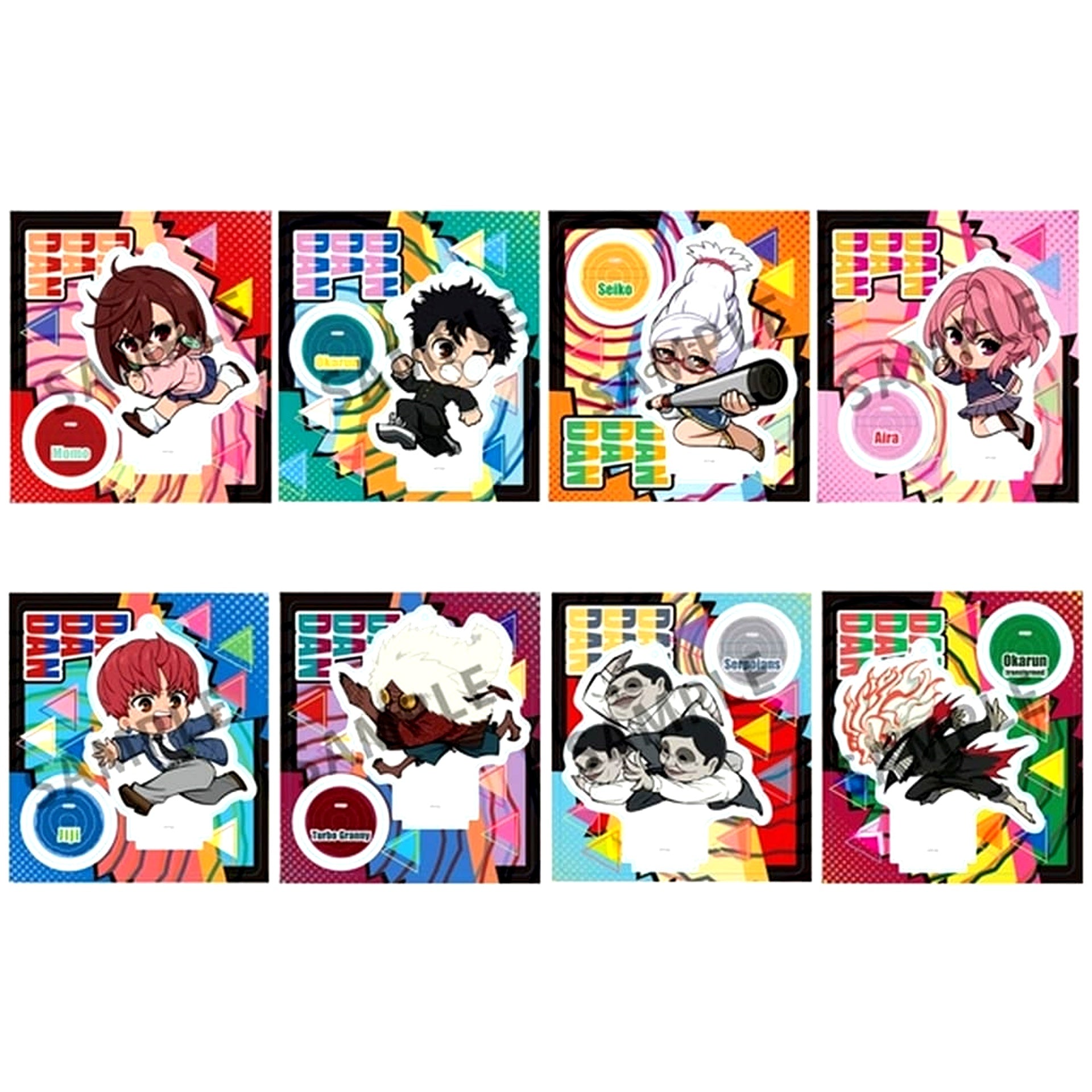 Dandadan Complete Set of 8 Tokotoko Acrylic Stands [USED]
