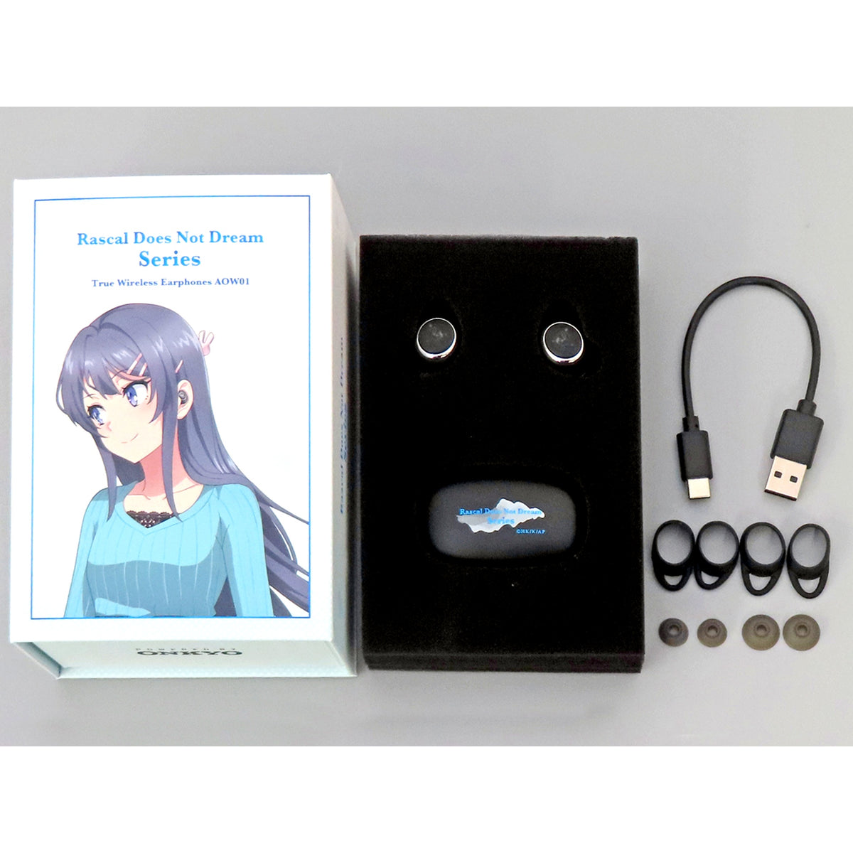 Mai Sakurajima Wireless Earphones ANIMA AOW01 AOBUTA Rascal Does Not Dream Series x ONKYO [USED]