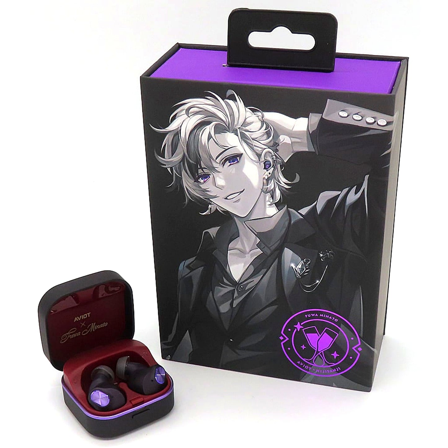 Minato Fuwa Nijisanji Virtual YouTuber Wireless Earbuds x AVIOT [USED]