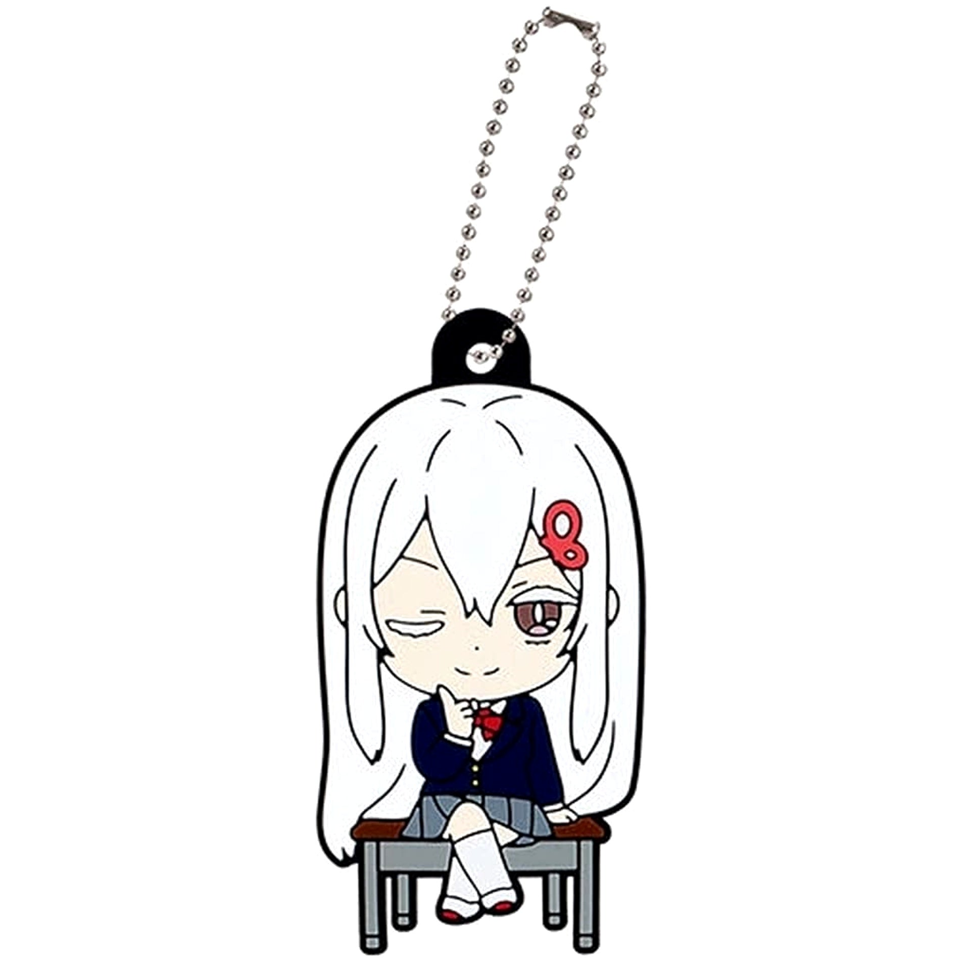Re:ZERO -Starting Life in Another World- Echidna Capsule Rubber Mascot 2 Keychains [USED]