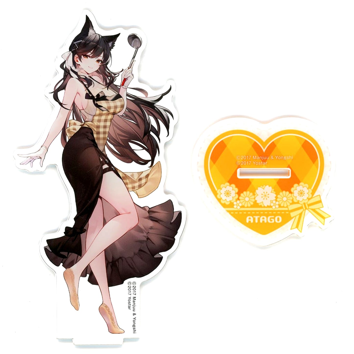 Atago Illustration BIG Acrylic Stand Azur Lane HMV POP UP SHOP [USED]