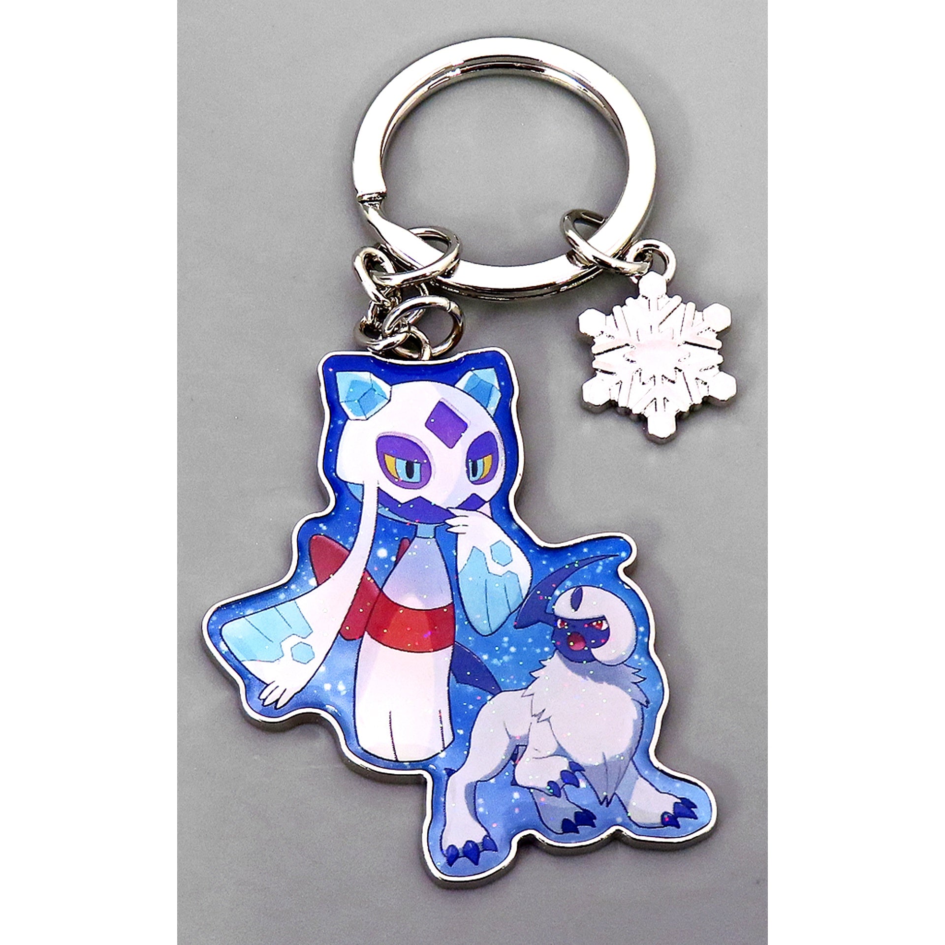 Froslass & Absol Pokemon Metal Key Ring Collection Snowy Gathering [USED]