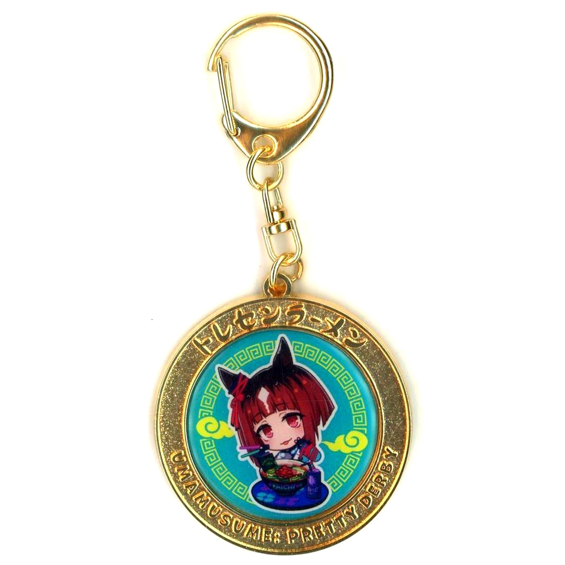 Transcend Umamusume: Pretty Derby Tracen Ramen Official Medal Keychain Twinkle Circle! [USED]