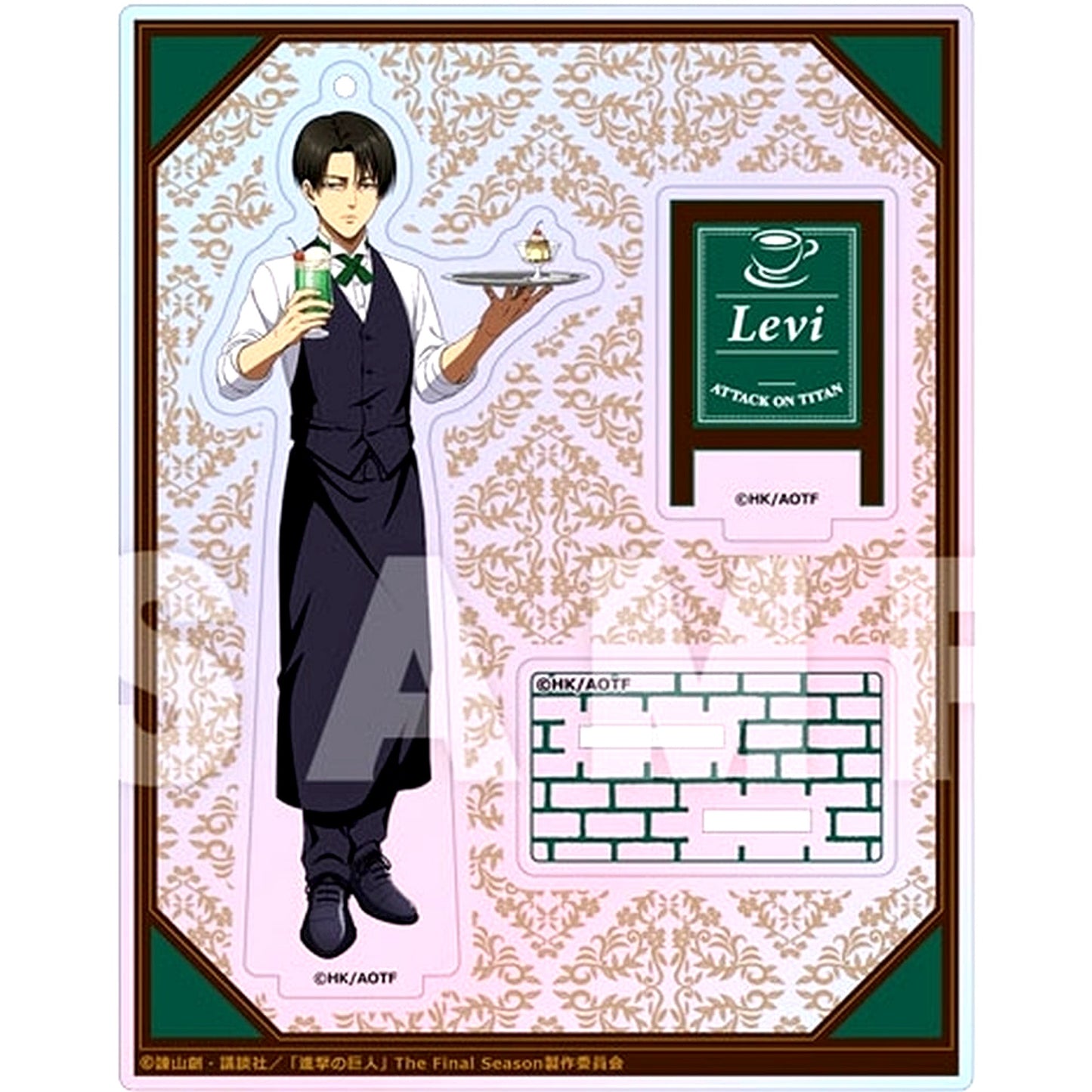 Levi Cafe Ver. Attack on Titan Aurora Acrylic Figure [USED]