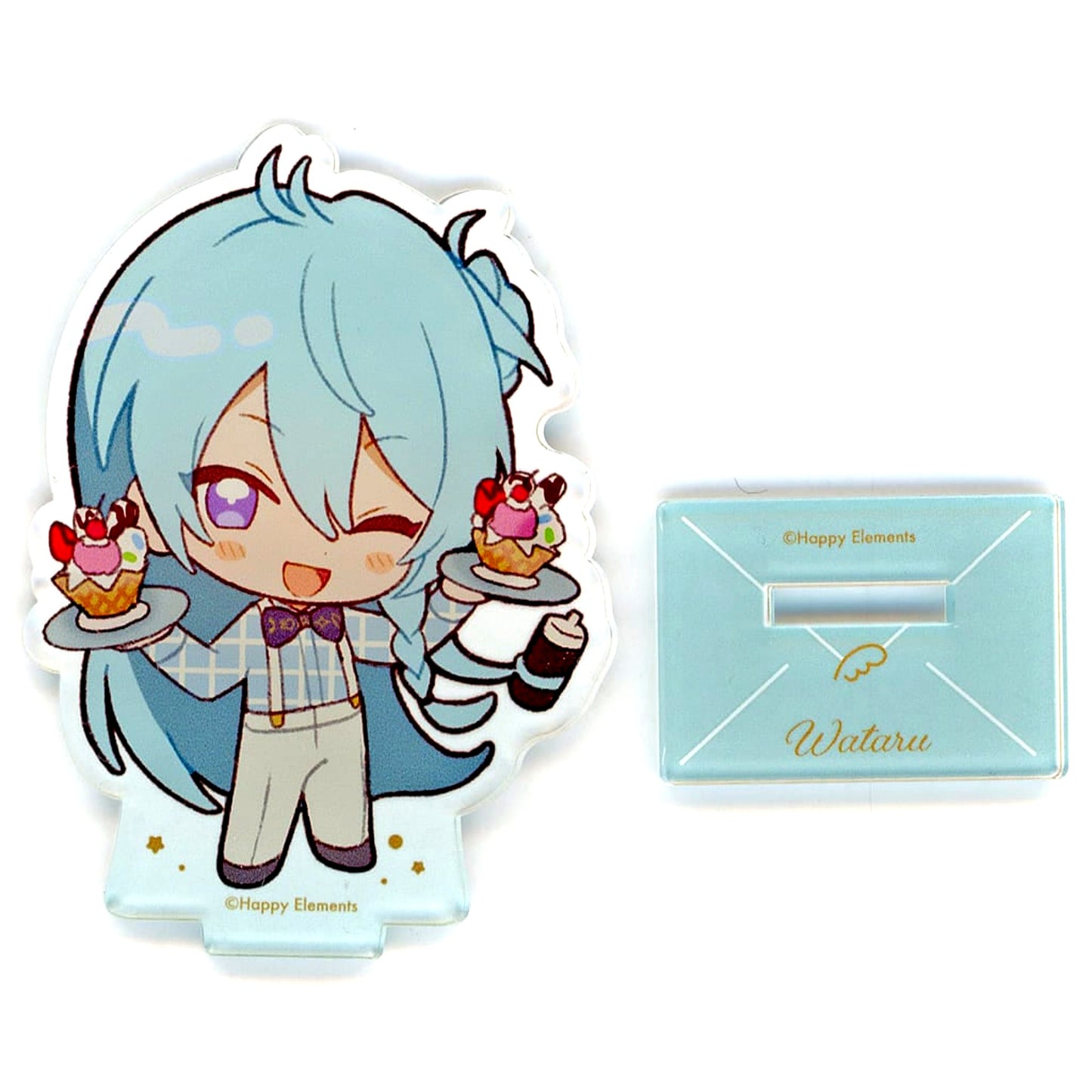 Wataru Hibiki Ensemble Stars!! ENSEMBLE HOLIDAY!! x animatecafe Newly Drawn Visual Acrylic Stand Collection Group A [USED]