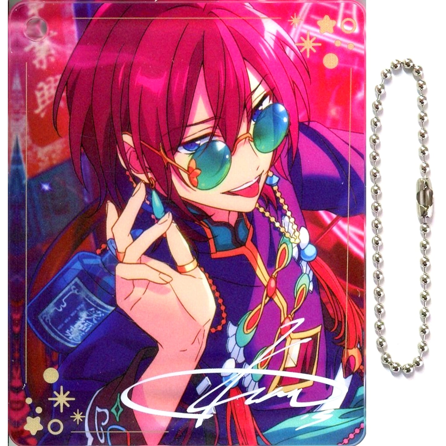 Ibara Saegusa Ensemble Stars!! CoLotta Vol.5 Trading Acrylic Plate Keychain Group B ENSEMBLE HOLIDAY!! x animatecafe [USED]