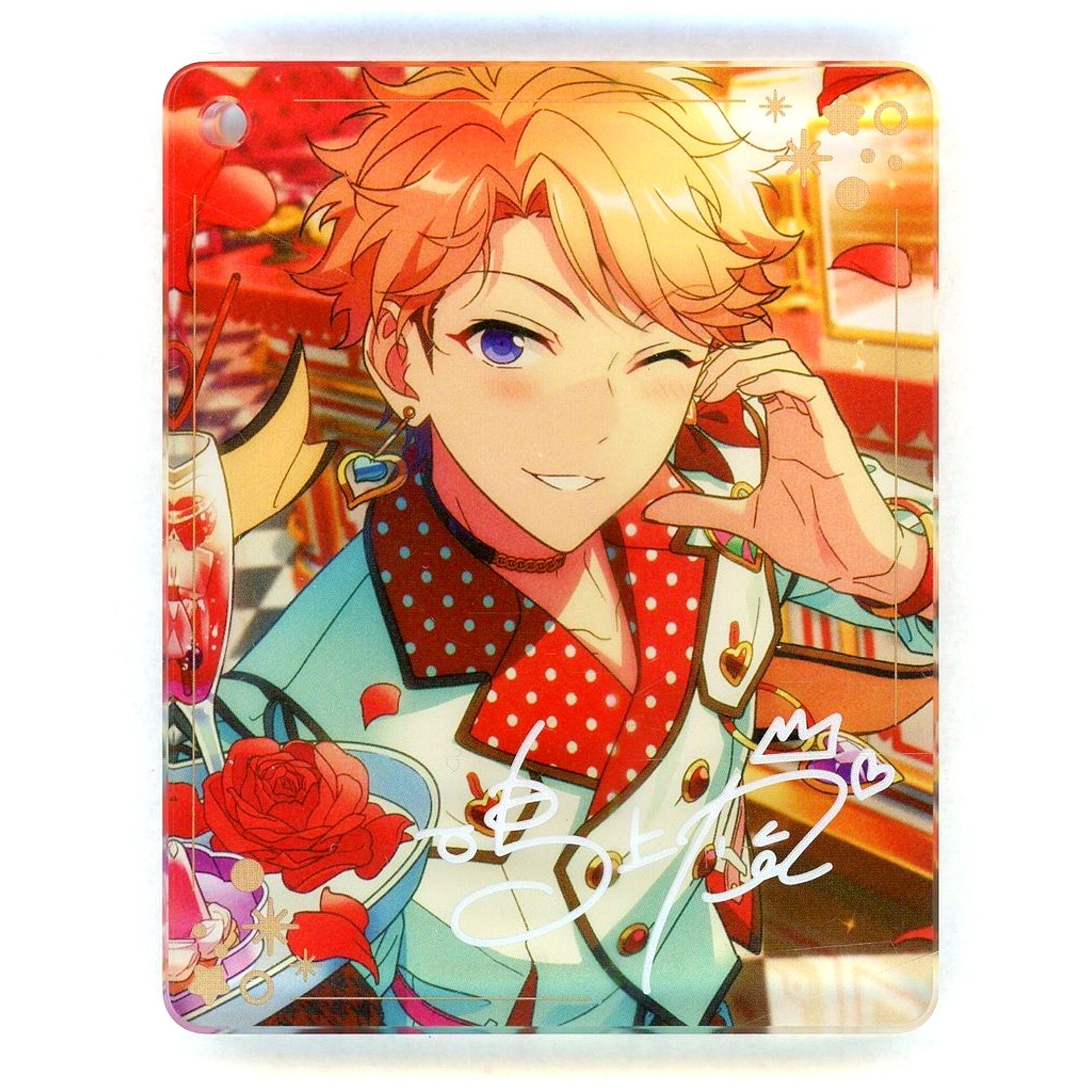 Arashi Narukami Ensemble Stars!! ENSEMBLE HOLIDAY!! x Animate Cafe CoLotta Vol.5 Trading Acrylic Plate Keychain Group D [USED]