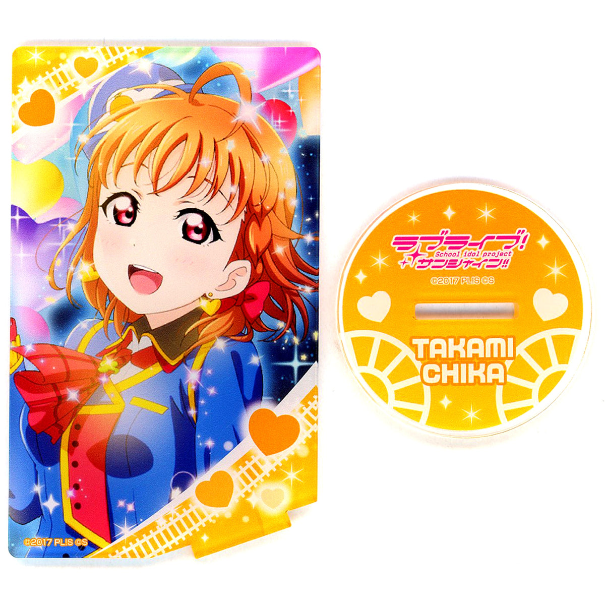 Chika Takami Card Type Acrylic Stand Aqours Vol.5 Love Live! Sunshine!! Chara Pop Fes [USED]