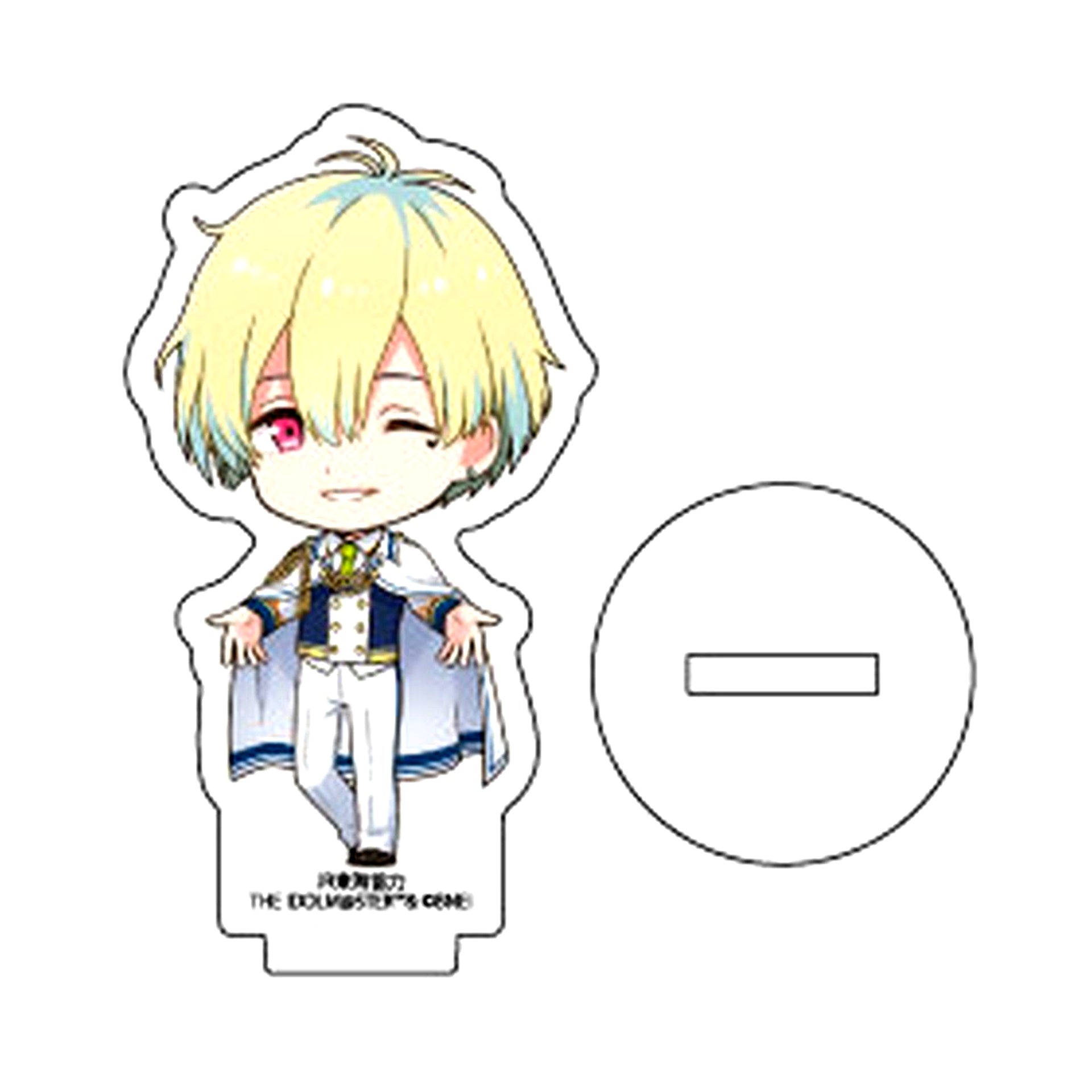 Momito Hanazono Acrylic Petit Stand TRAVEL MEDLEY!!!!!! with The Idolmaster Series Anata no Tabi o Produce Shichaimasu JR Tokai x The Idolmaster SideM [USED]