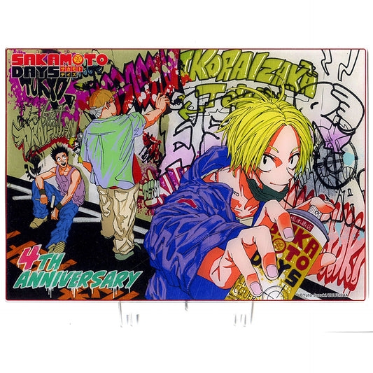 Group Sakamoto Days Foil Acrylic Art 4th Anniversary Ver. [USED]