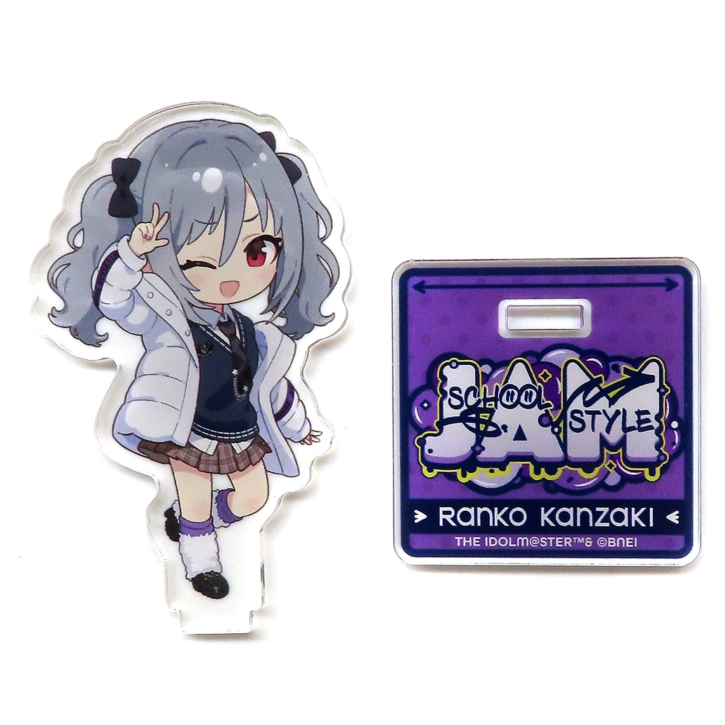 Ranko Kanzaki Ver.1 The Idolmaster Cinderella Girls AFTERSCHOOL STYLEJAM POP UP SHOP in SHIBUYA TSUTAYA Trading Chibi Character Acrylic Stand [USED]