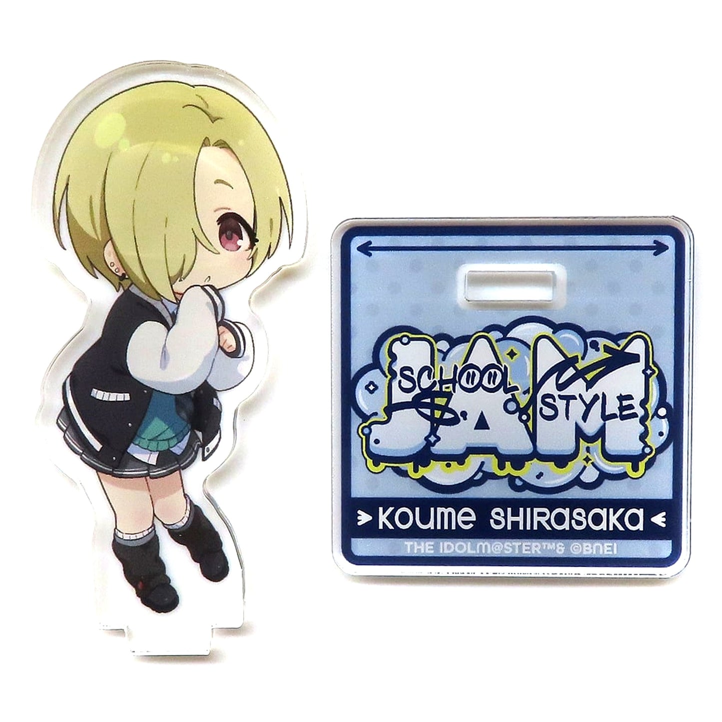 Koume Shirasaka THE IDOLM@STER Cinderella Girls Acrylic Stand Chibi Character AFTERSCHOOL STYLEJAM [USED]