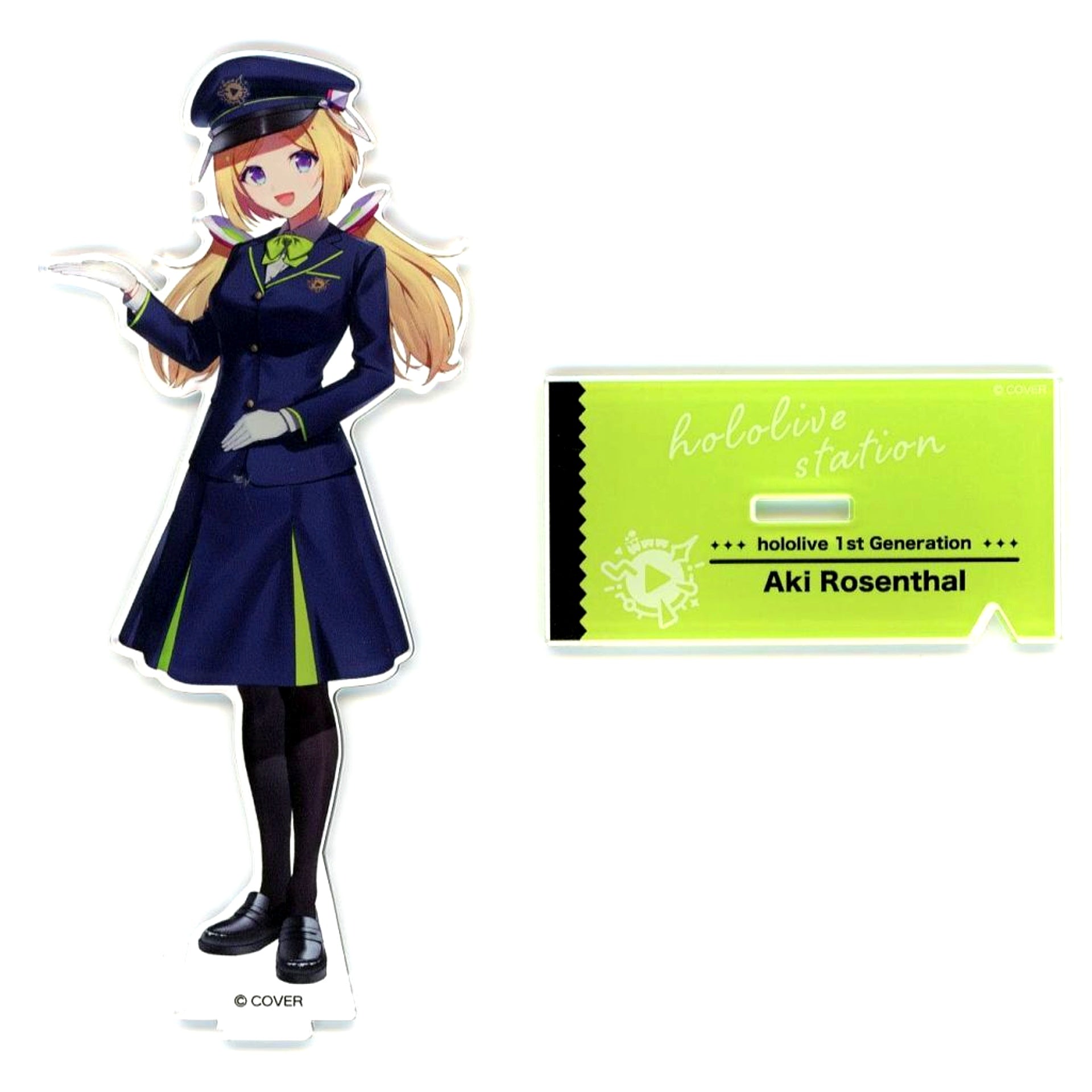 Aki Rosenthal Acrylic Stand hololive Station ver. Virtual YouTuber hololive hololive production official shop in Tokyo Station [USED]
