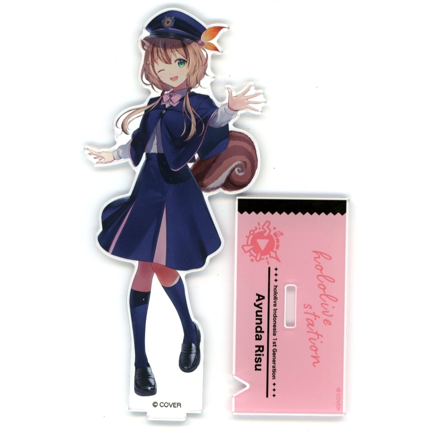 Ayunda Risu Virtual YouTuber hololive Acrylic Stand hololive Station Ver. hololive production official shop in Tokyo Station [USED]