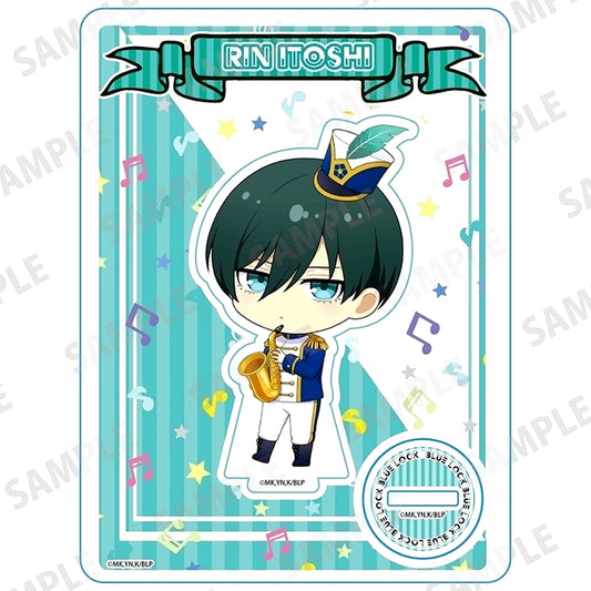 Rin Itoshi Mini Character Acrylic Stand Marching Band Ver. Blue Lock [USED]