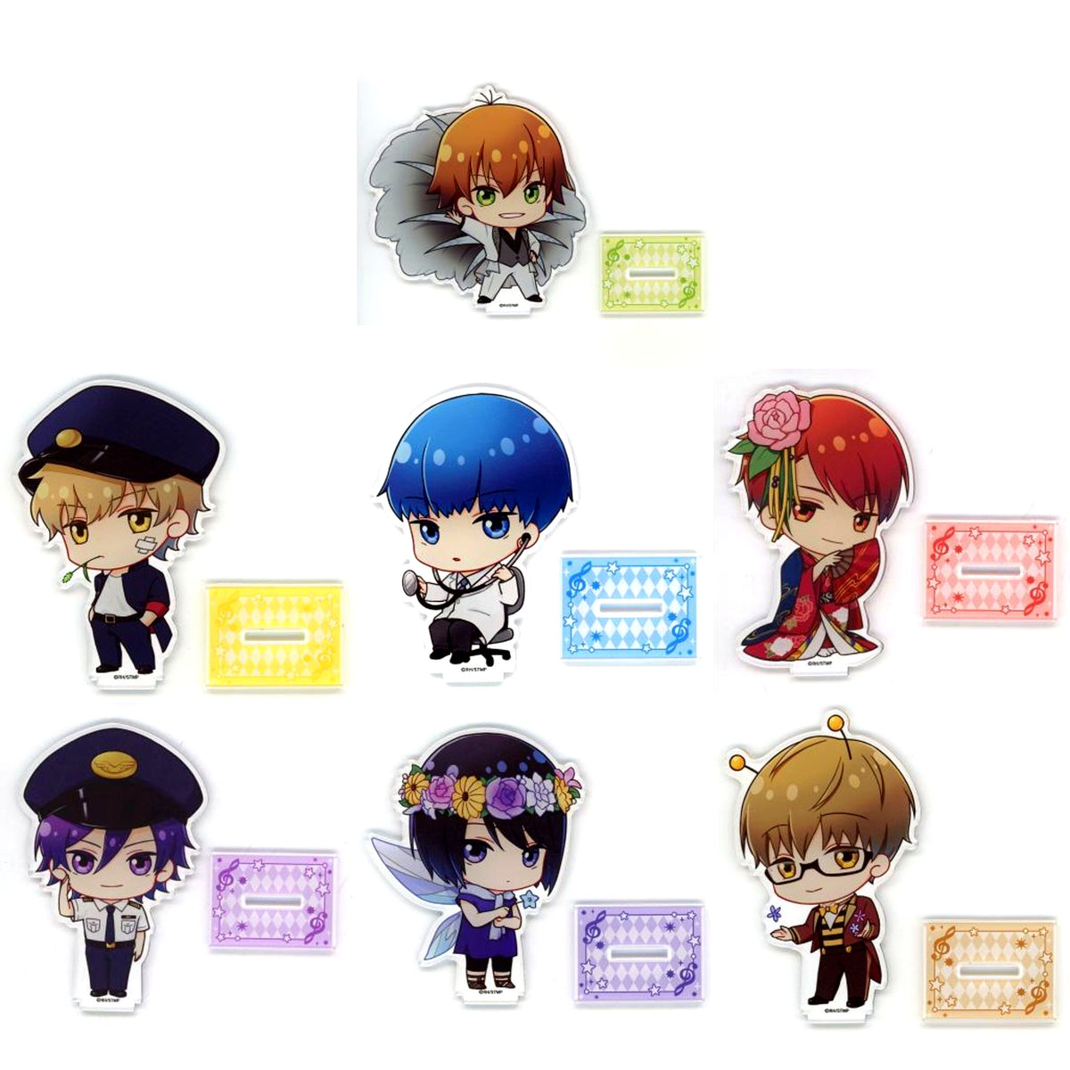 Set of 7 STARMYU x AmoCrepe Trading Acrylic Stand A [USED]