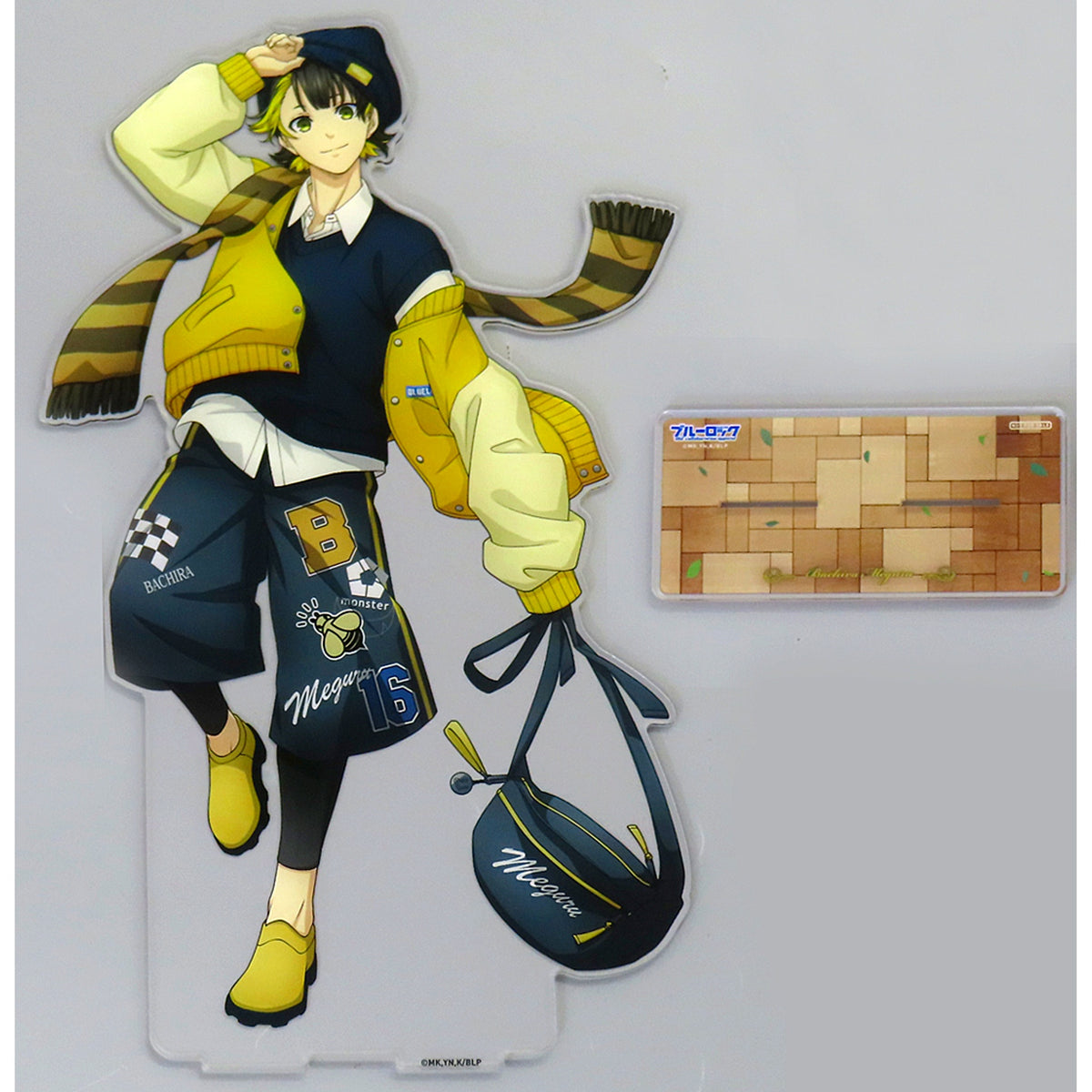 Meguru Bachira BIG Acrylic Stand Blue Lock x UNDER GROUND CIRCUS Eligible Product Purchase Bonus [USED]