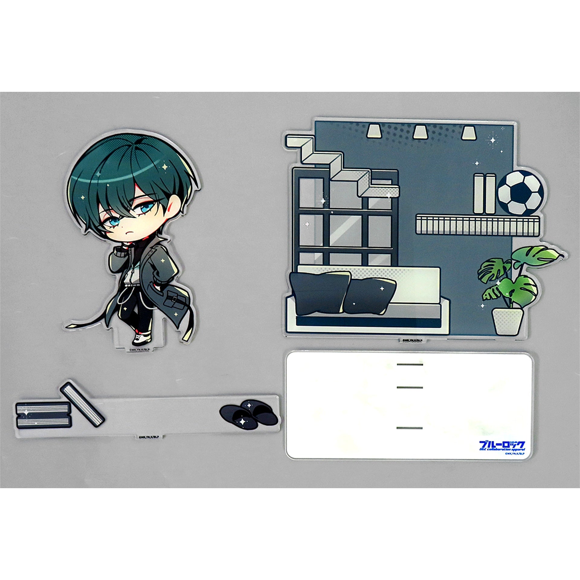 Rin Itoshi Chibi Kyun Diorama Acrylic Stand Blue Lock x UNDER GROUND CIRCUS [USED]