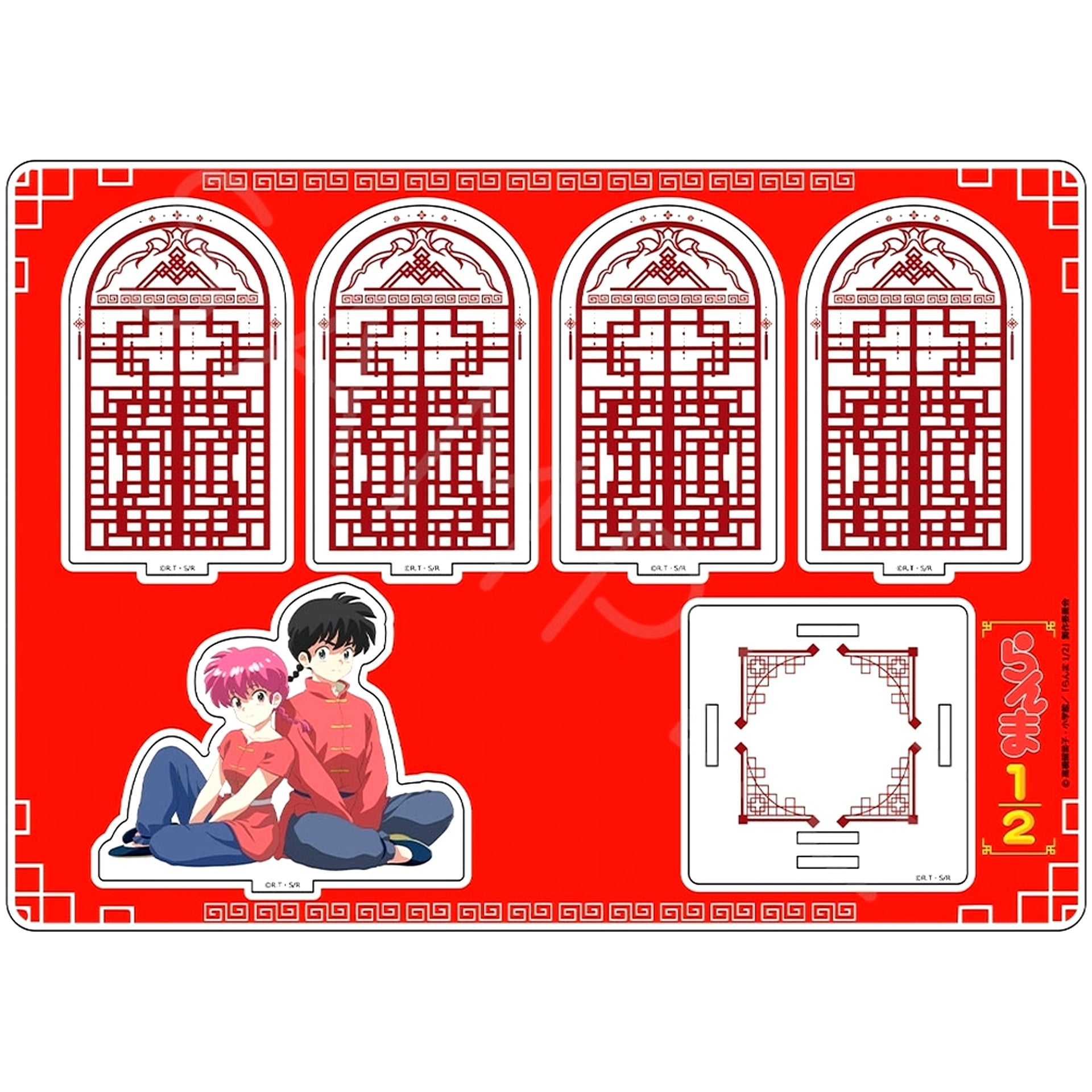 Ranma and Ranma A. Big Acrylic Stand Ranma 1/2 [USED]