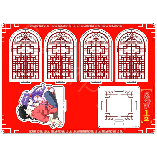 Ranma and Shampoo C. Big Acrylic Stand Ranma 1/2 [USED]