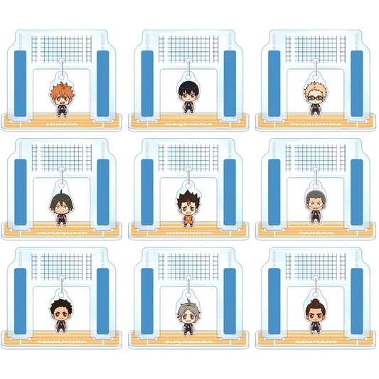 Haikyu!! Shoyo Hinata & Others All 9 Types Set Trading Chokon-to! Yurayura Acrylic Stand Ver.A Acrylic Stands [USED]