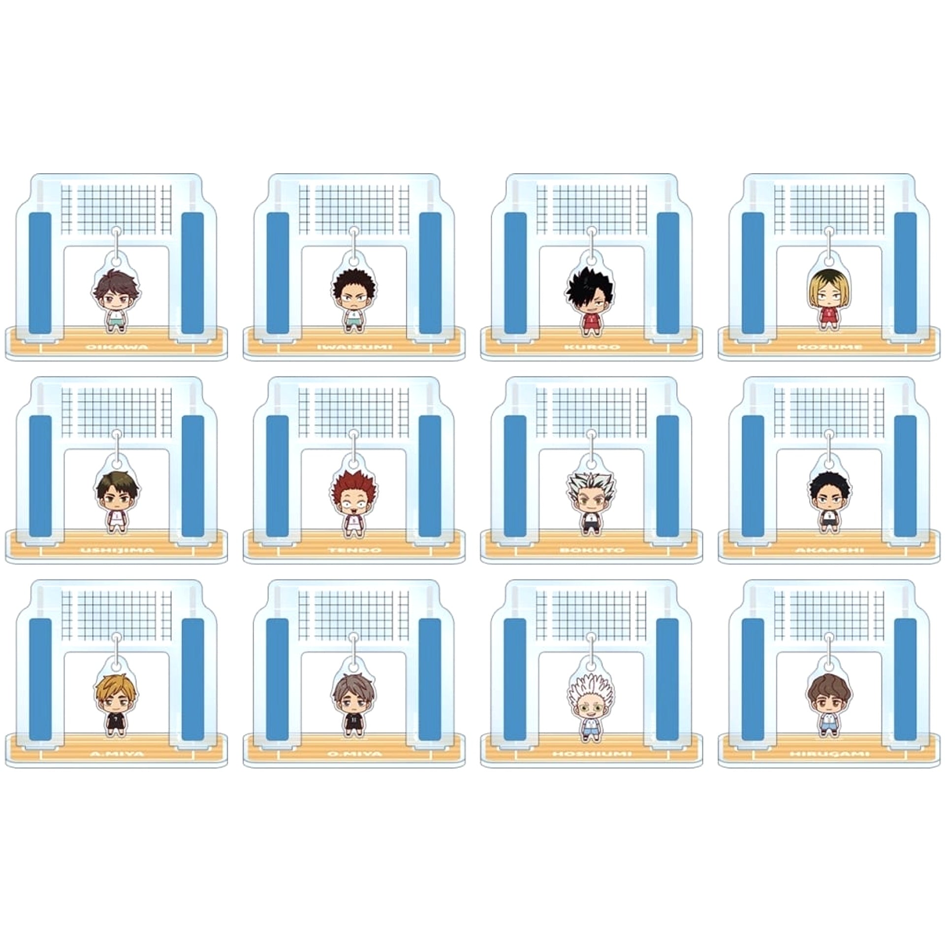 Haikyu!! Toru Oikawa & Others All 12 Types Set Trading Chokon-to! Yurayura Acrylic Stand Ver.B Acrylic Stands [USED]