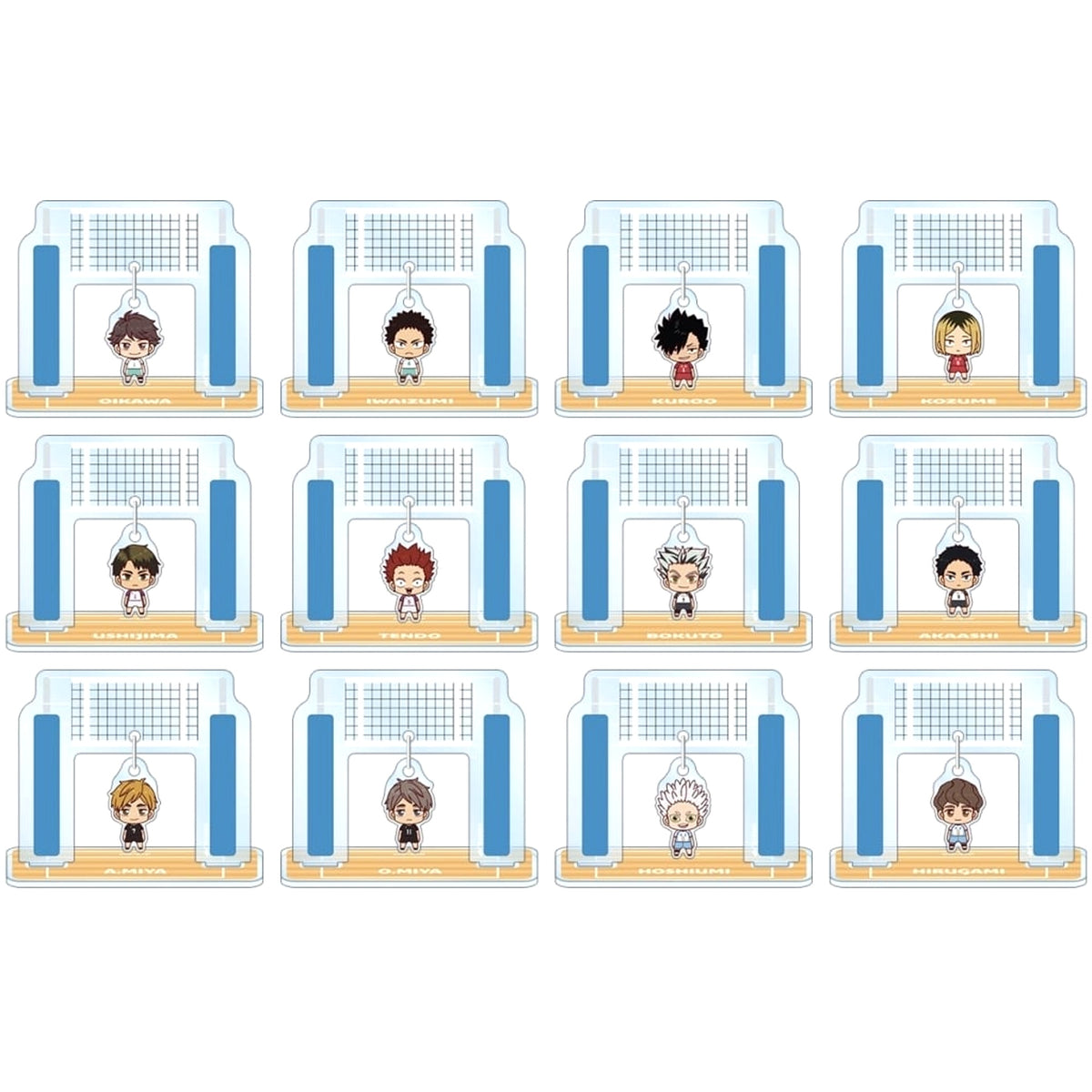 Haikyu!! Toru Oikawa & Others All 12 Types Set Trading Chokon-to! Yurayura Acrylic Stand Ver.B Acrylic Stands [USED]