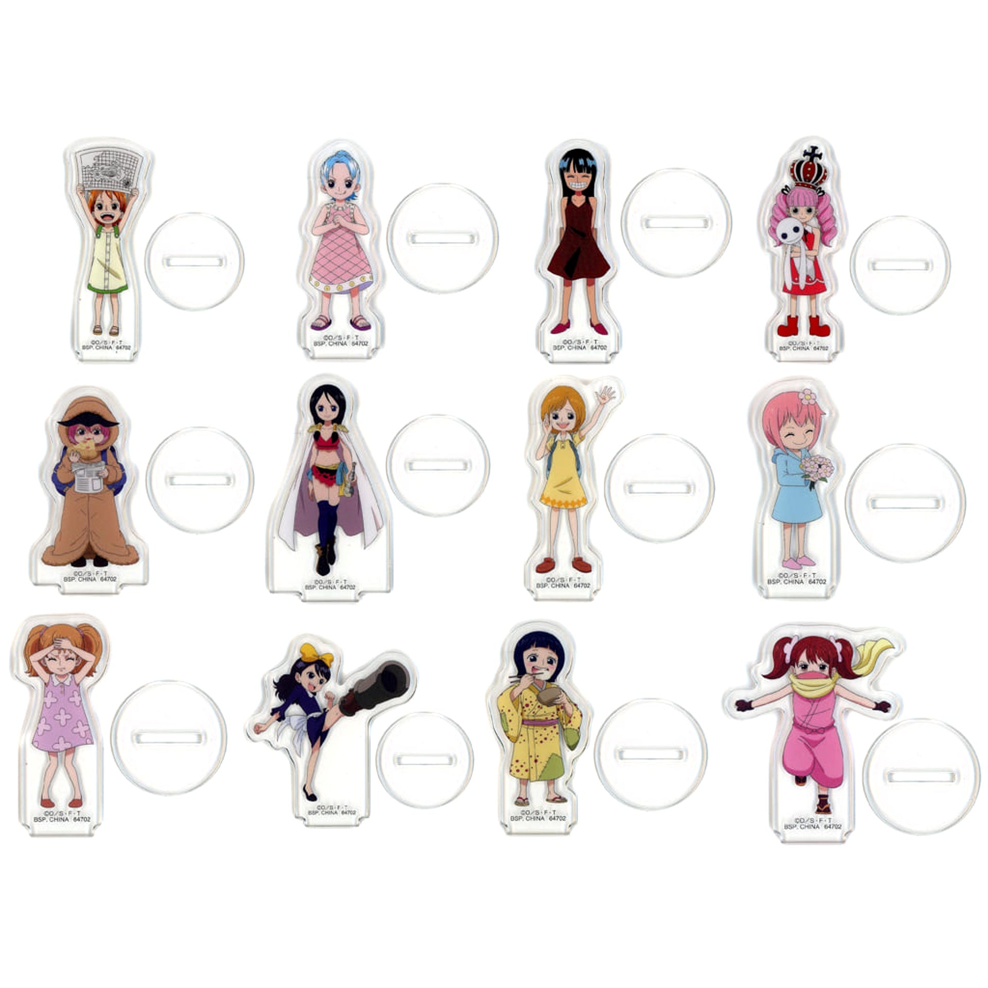 One Piece Nami & Others All 12 Types Set Ichiban Kuji Memory of Heroines Acrylic Stand Prize H Acrylic Stands [USED]