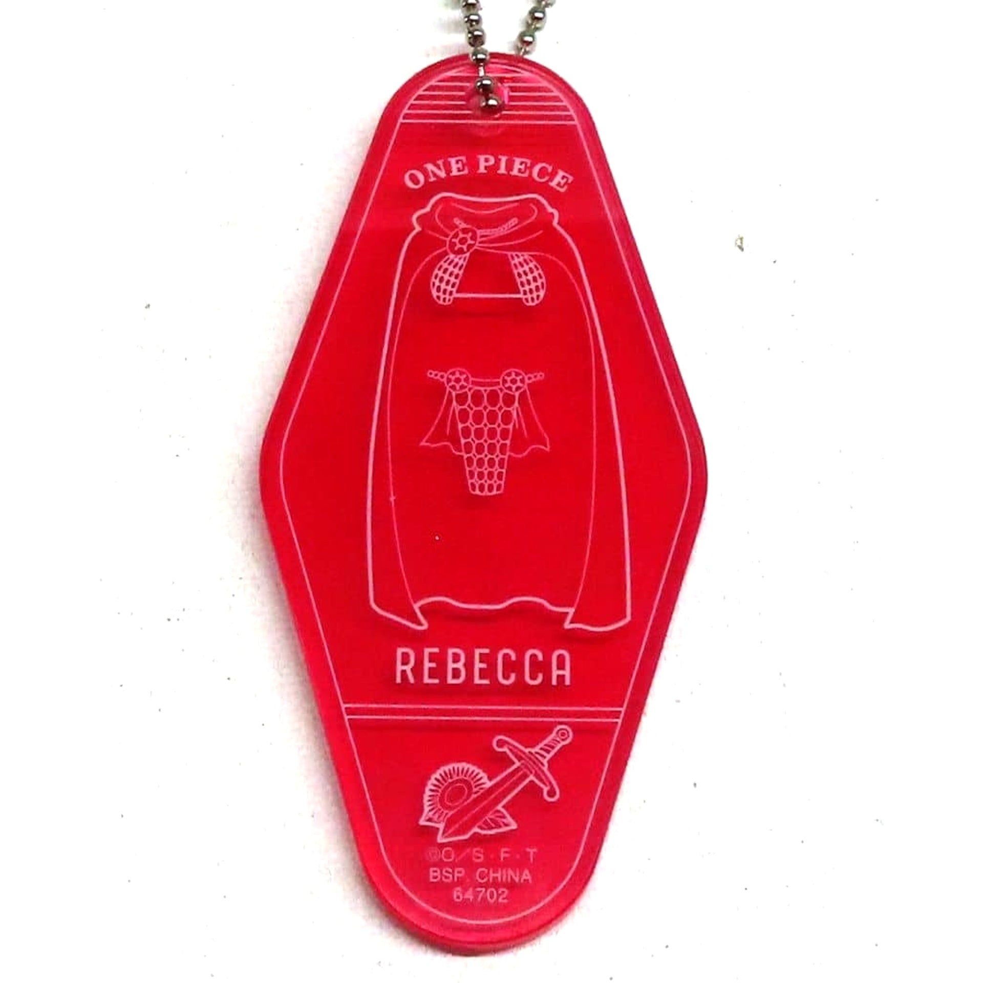 One Piece Rebecca Ichiban Kuji Memory of Heroines Motel Keychain Prize I Keychains [USED]