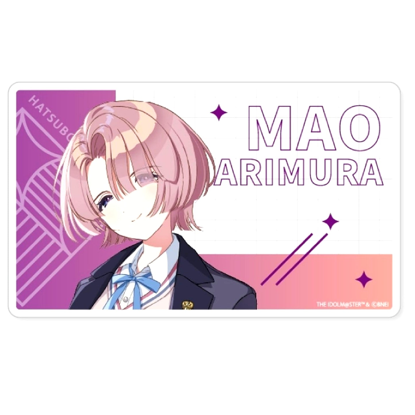 Mao Arimura Gakuen Idolmaster Acrylic Block FAN+Life Limited [USED]
