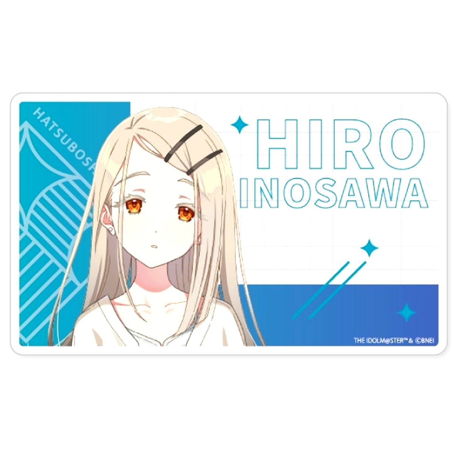 Hiro Shinosawa Gakuen Idolmaster Acrylic Block FAN+Life Limited [USED]