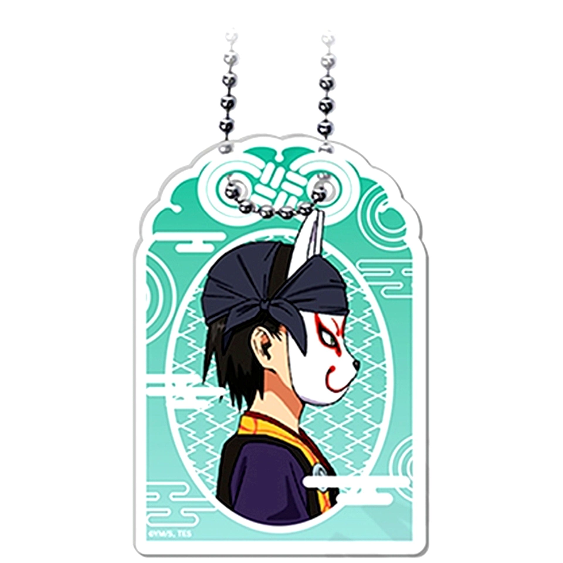Genba Kazama Trading Omamori Style Acrylic Keychain The Elusive Samurai [USED]