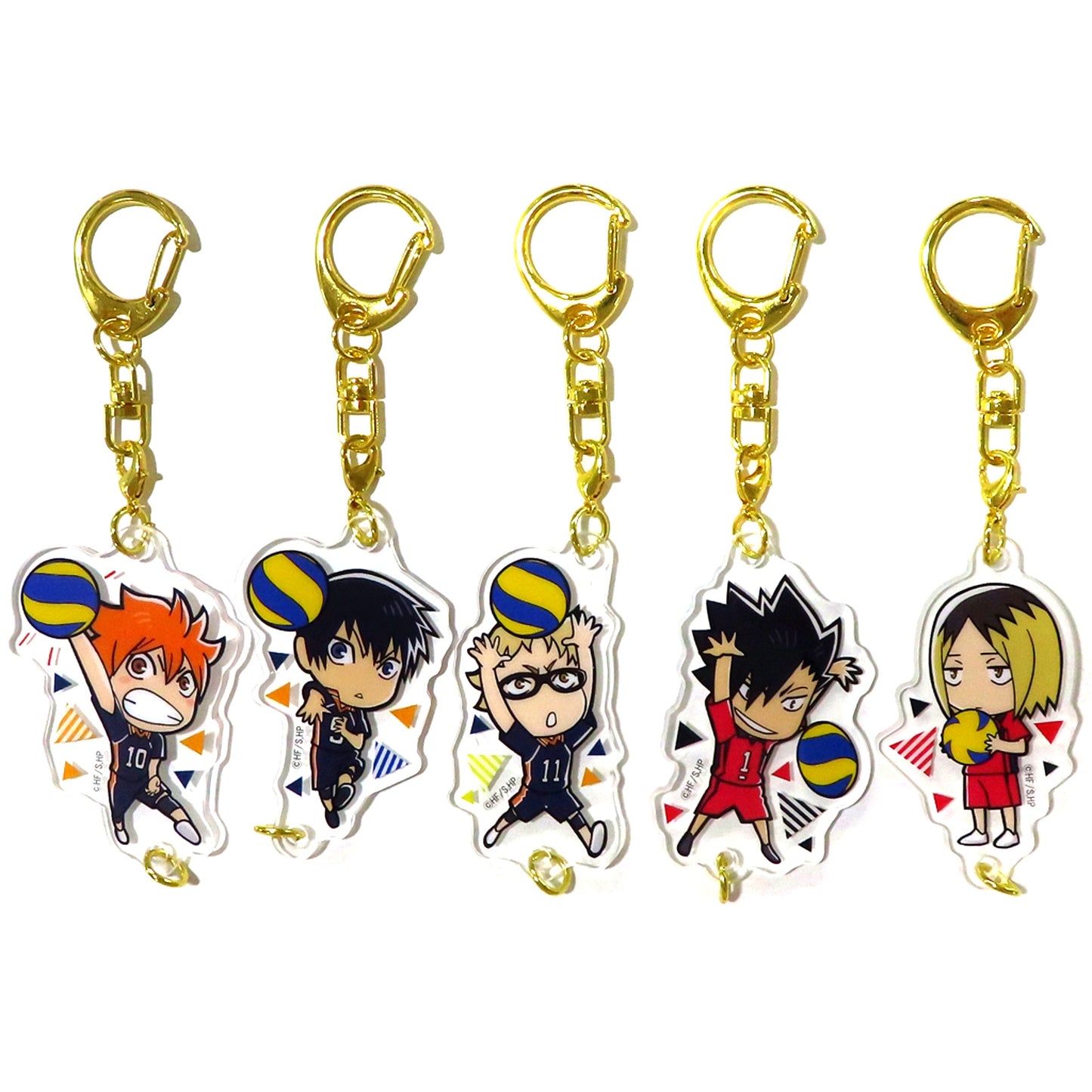 Set of 5 Haikyu!! Connect!! Acrylic Keychain [USED]