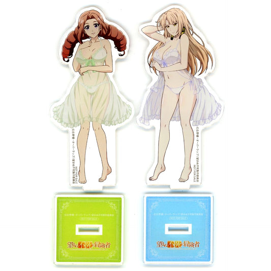 Set of 2 Lorraine & Sheila The Unwanted Undead Adventurer Illustration Acrylic Stand Animate Bonus [USED]