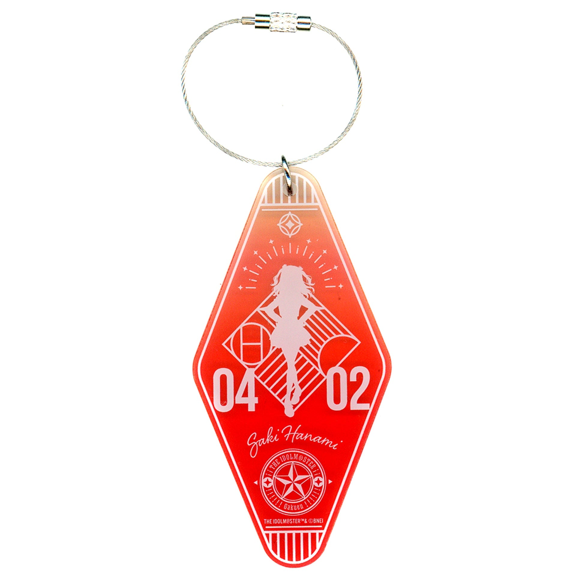 Saki Hanami Gakuen Idolmaster Motel Keychain [USED]