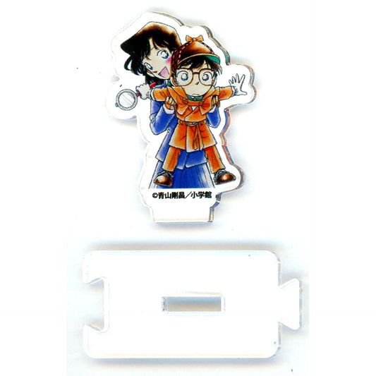 Set of 2 Ran Mouri, Conan Edogawa Detective Conan Clear Stand Gacha Conans House Beika Shopping Street [USED]