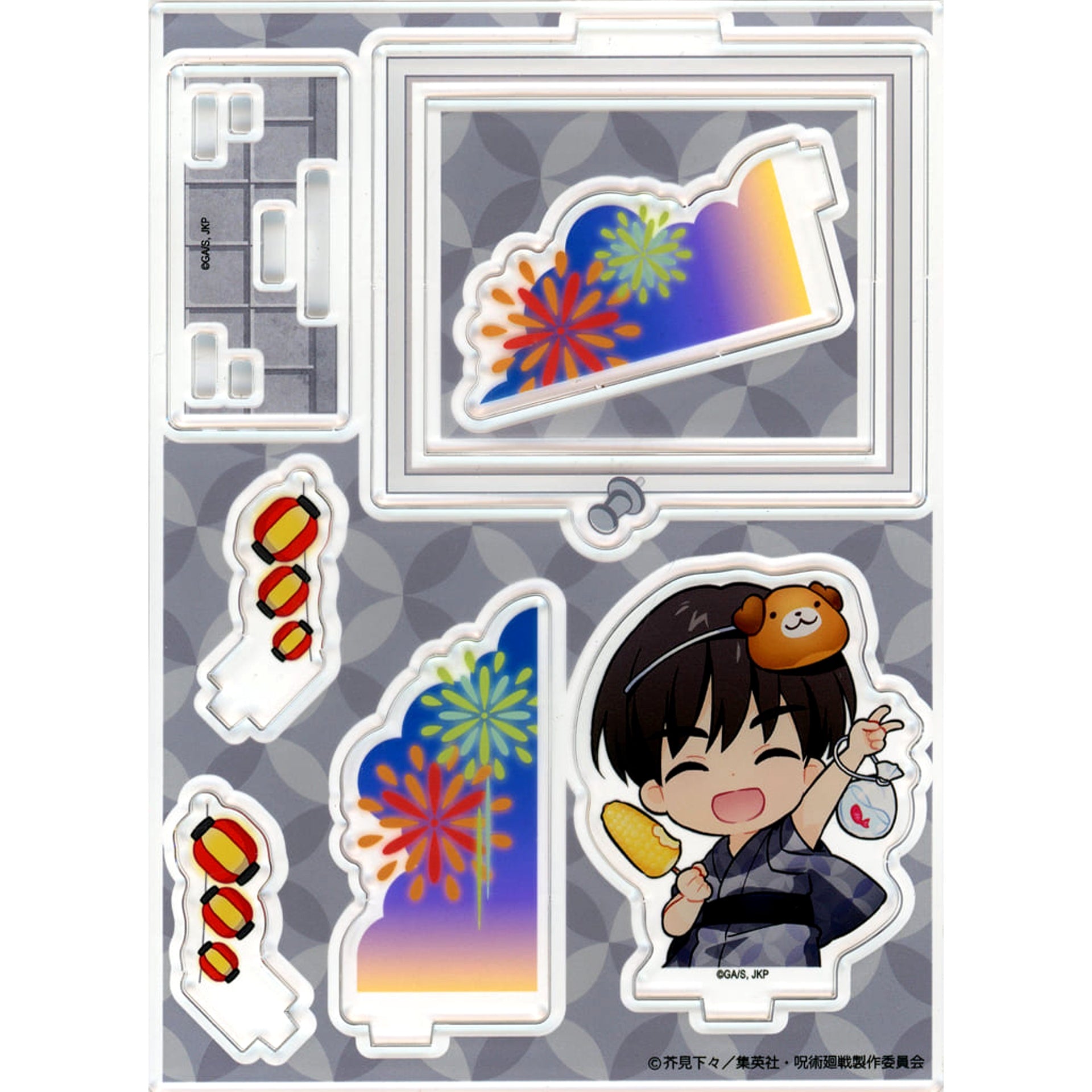 Jujutsu Kaisen Yu Haibara Upper Body Acrylic Diorama Maru Kuji Summer Memories Yukata Style Daikichi 10 Acrylic Stands [USED]