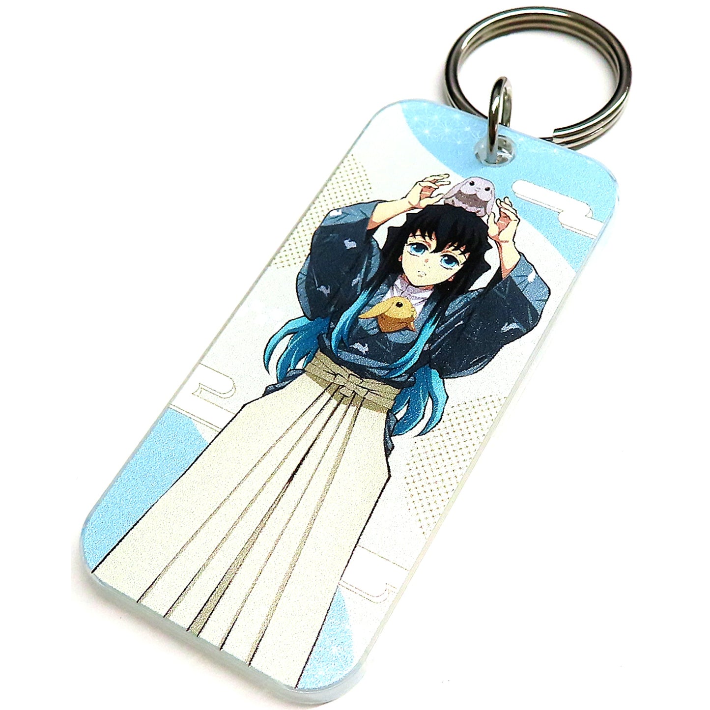 Muichiro Tokito Full Body Demon Slayer Kimetsu no Yaiba in Tobu Zoo Animal Training Ver Trading Acrylic Key Tag [USED]