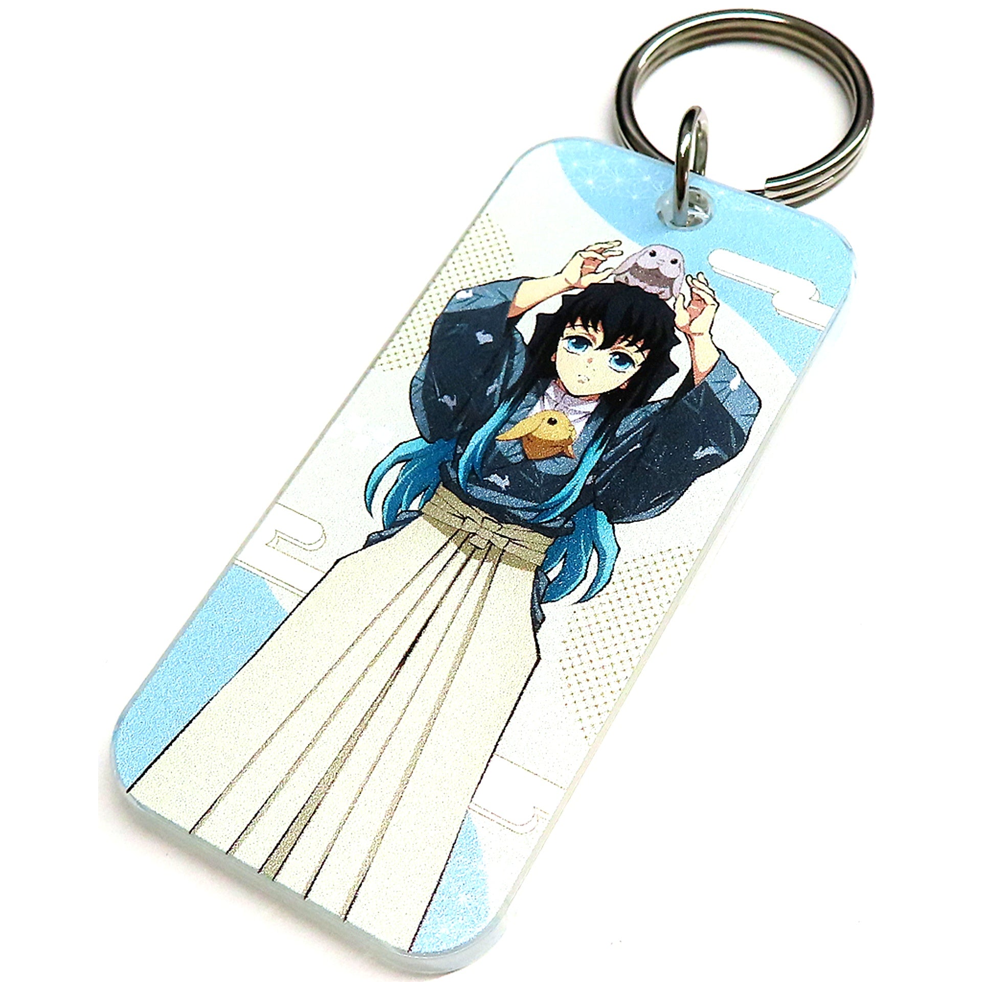 Muichiro Tokito Full Body Demon Slayer Kimetsu no Yaiba in Tobu Zoo Animal Training Ver Trading Acrylic Key Tag [USED]