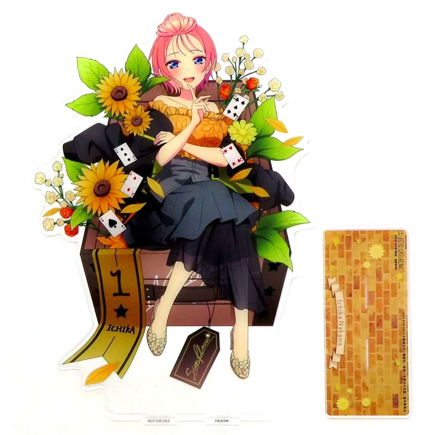 Ichika Nakano Big Acrylic Stand The Quintessential Quintuplets x UNDERGROUNDCIRCUS Coach Jacket Purchase Bonus [USED]