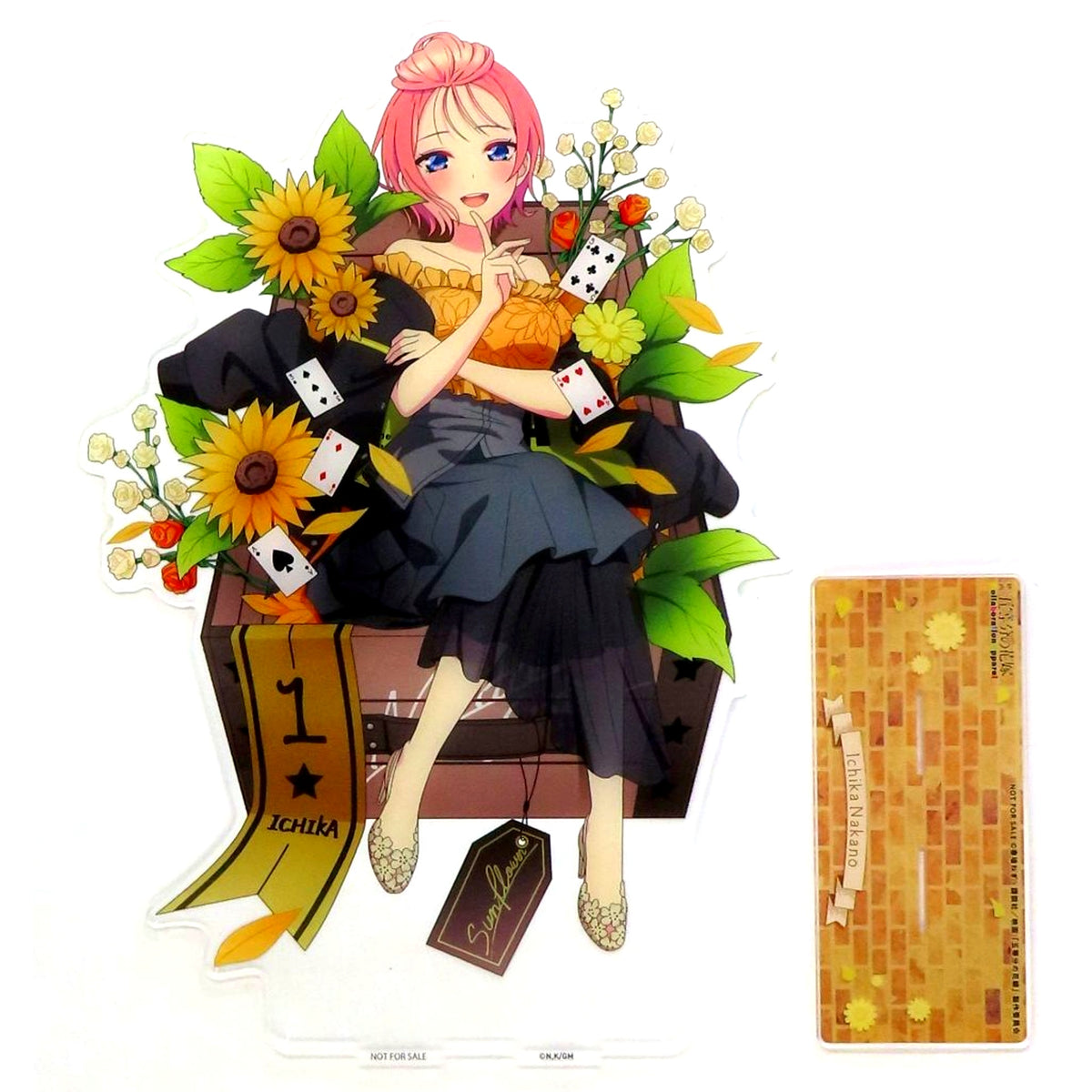 Ichika Nakano Big Acrylic Stand The Quintessential Quintuplets x UNDERGROUNDCIRCUS Coach Jacket Purchase Bonus [USED]