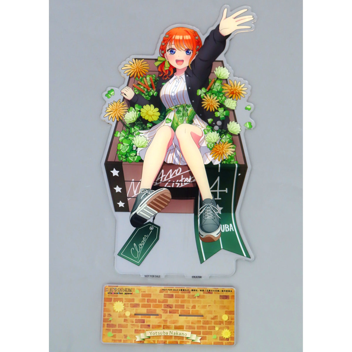 Yotsuba Nakano The Quintessential Quintuplets x UNDERGROUNDCIRCUS BIG Acrylic Stand Coach Jacket Purchase Bonus [USED]